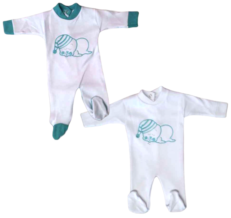 Lot 2 Grenouillères Coton Motifs Divers - 3 mois - MIGNON